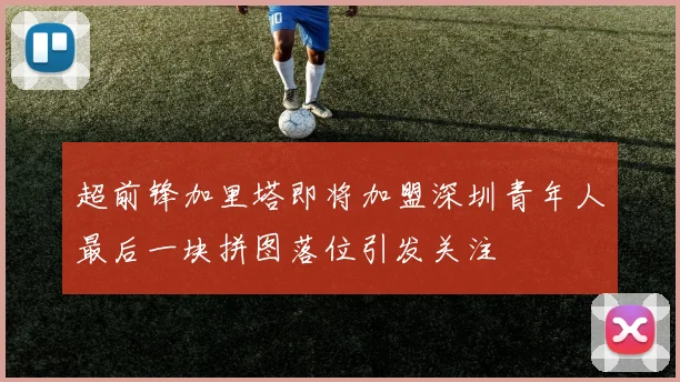超前锋加里塔即将加盟深圳青年人最后一块拼图落位引发关注
